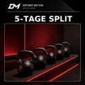 DEFINED MOTION – 5-Tage-Split Push, Pull, Legs, Upper & Lower