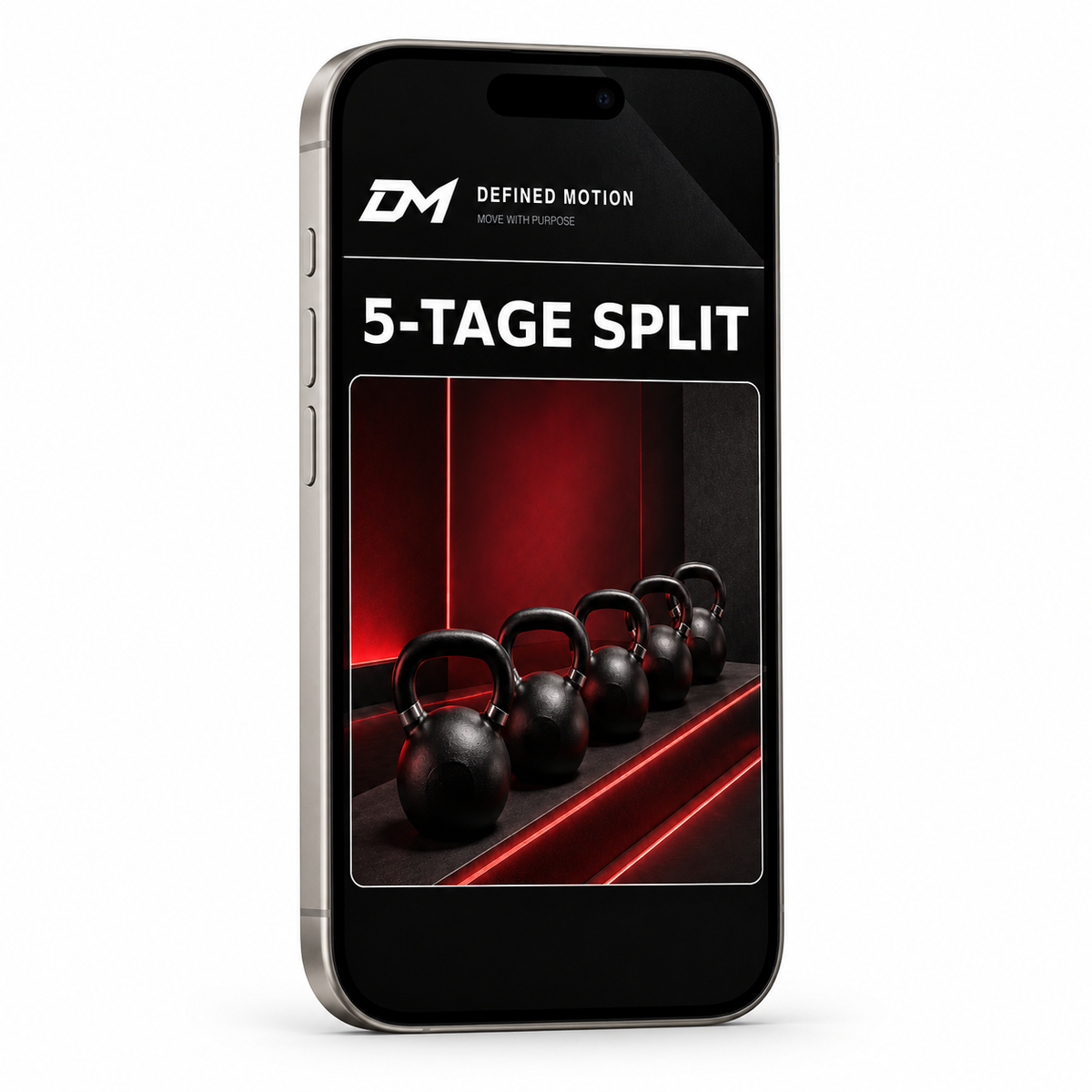DEFINED MOTION – 5-Tage-Split Push, Pull, Legs, Upper & Lower